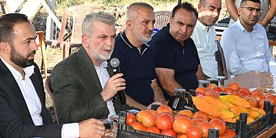 BAŞKAN FIRAT GÖRGEL GÜZELYURT'TA SERACILIKLA UĞRAŞAN ÇİFTÇİLERLE BULUŞTU