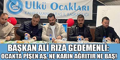 BAŞKAN GEDEMENLİ: KARDEŞLİK VE DAYANIŞMA DUYGUSU EN GÜZEL ŞEKİLDE YAŞANIYOR