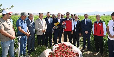 BAŞKAN GÖRGEL “COĞRAFİ İŞARETLİ MARAŞ BİBERİMİZİN HASADI BEREKETLİ OLSUN”