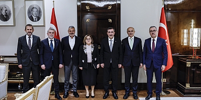 BAŞKAN GÖRGEL, CUMHURBAŞKANI YARDIMCISI YILMAZ İLE BİR ARAYA GELDİ