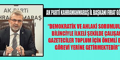 BAŞKAN GÖRGEL’DEN ‘10 OCAK ÇALIŞAN GAZETECİLER GÜNÜ’ MESAJI