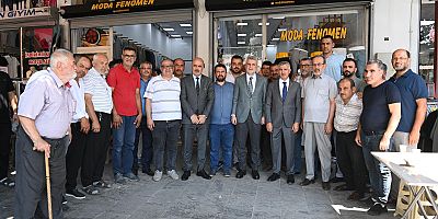 BAŞKAN GÖRGEL, DEREPAZARI ESNAFIYLA BULUŞTU