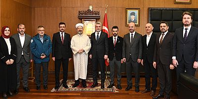 BAŞKAN GÖRGEL, DİYANET İŞLERİ BAŞKANI ERBAŞ’I AĞIRLADI