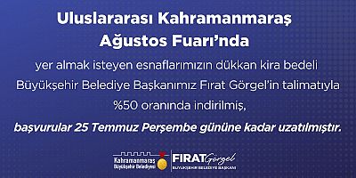 BAŞKAN GÖRGEL’İN TALİMATIYLA KİRA ÜCRETİ YARIYA İNDİRİLDİ