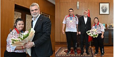 BAŞKAN GÖRGEL, JUDO DÜNYA ŞAMPİYONU ZEYNEP SUDE’Yİ MİSAFİR ETTİ