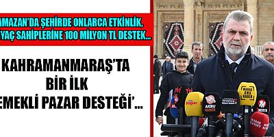 BAŞKAN GÖRGEL “KAHRAMANMARAŞ’TA RAMAZAN İKLİMİNİ EN GÜZEL ŞEKİLDE YAŞAYACAĞIZ”