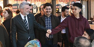 BAŞKAN GÖRGEL, KAPALI ÇARŞI’DA ESNAF VE VATANDAŞLARLA BİR ARAYA GELDİ