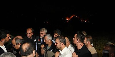 BAŞKAN GÖRGEL, ORMAN YANGINI ALANINDA İNCELEMELERDE BULUNDU