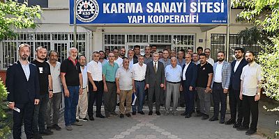BAŞKAN GÖRGEL, SANAYİ SİTESİ ESNAFIYLA BİR ARAYA GELDİ
