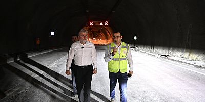 BAŞKAN GÖRGEL, ÂŞIK MAHZUNİ ŞERİF TÜNELLERİNDEKİ ÇALIŞMALARI İNCELEDİ