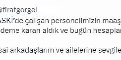 BAŞKAN GÖRGEL TALİMAT VERDİ, BAYRAM ÖNCESİ MAAŞ ÖDEMELERİ ÖNE ÇEKİLDİ