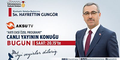 BAŞKAN GÜNGÖR “ARTI EKSİ” ÖZEL YAYININA KONUK OLUYOR