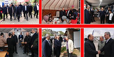 BAŞKAN GÜNGÖR, BAKAN BİLGİN İLE SAHA ZİYARETİ GERÇEKLEŞTİRDİ