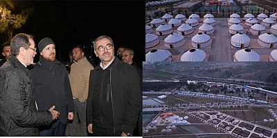 BAŞKAN GÜNGÖR, BİLAL ERDOĞAN İLE DAYANIŞMA OBASINI ZİYARET ETTİ