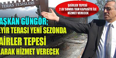 Seyir Terası’nda yapılan çalışmaları yerinde inceleyen Kahramanmaraş Büyükşehir Belediye Başkanı Hayrettin Güngör