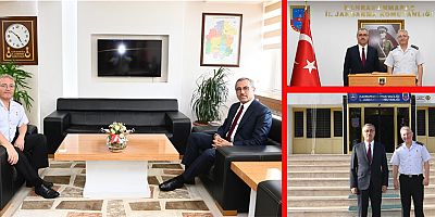 BAŞKAN GÜNGÖR’DEN ALBAY YAĞAN’A HAYIRLI OLSUN ZİYARETİ