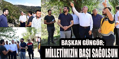 BAŞKAN GÜNGÖR'DEN DÜŞEN UÇAĞA İLİŞKİN AÇIKLAMA