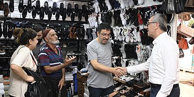 BAŞKAN GÜNGÖR, KAPALI ÇARŞI’DA