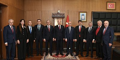 BAŞKAN GÜNGÖR, KKTC CUMHURBAŞKANI TATAR’I AĞIRLADI