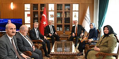 BAŞKAN GÜNGÖR, MAHİR ÜNAL’I AĞIRLADI