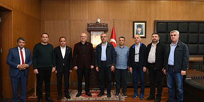 BAŞKAN GÜNGÖR, MANİSA BÜYÜKŞEHİR BELEDİYE BAŞKANI ERGÜN’Ü AĞIRLADI
