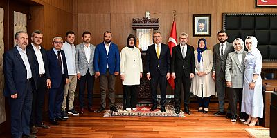 BAŞKAN GÜNGÖR MİLLETVEKİLİ SAMANCI’YI AĞIRLADI