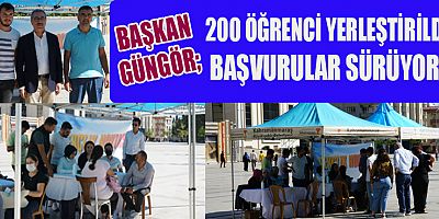 BAŞKAN GÜNGÖR ÖĞRENCİLERİMİZİ AÇIKTA BIRAKMAYACAĞIZ, HER ZAMAN YANLARINDAYIZ