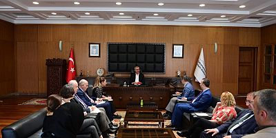 BAŞKAN GÜNGÖR, UNDP HEYETİ İLE GÖRÜŞTÜ