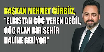 Kahramanmaraş’ın Elbistan Belediye Başkanı Mehmet Gürbüz