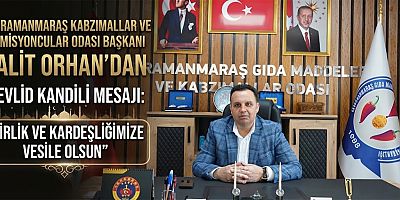 BAŞKAN HALİT ORHAN: BU MÜBAREK GECE MANEVİ BİR FIRSATTIR