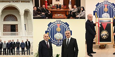 BAŞKAN HAYRETTİN GÜNGÖR, TİCARET BORSASI BAŞKANI MUSTAFA NARLI’YI ZİYARET ETTİ