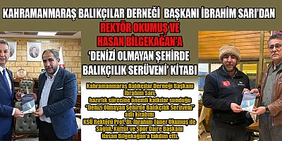 BAŞKAN İBRAHİM SARI’DAN REKTÖR OKUMUŞ VE HASAN BİLGEKAĞAN’A KİTAP TAKDİMİ