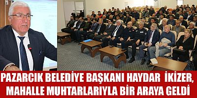 BAŞKAN İKİZER, PROJELER HAKKINDA BİLGİ VERDİ