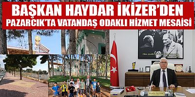 BAŞKAN İKİZER SAHADA, BELEDİYE EKİPLERİ İLÇENİN DÖRT BİR YANINDA