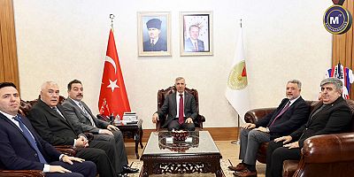 BAŞKAN KALIN VE YÖNETİM KURULU ÜYELERİNDEN VALİ ÜNLÜER’E TAZİYE ZİYARETİ