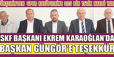 BAŞKAN KARAOĞLAN SPOR KULÜPLERİMİZ ÖDÜLÜNÜ SEZON SONUNDA ALACAK