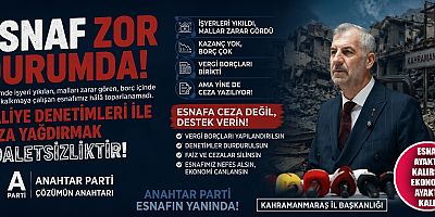 BAŞKAN KAYIRAN’DAN ESNAF ÇAĞRISI: “CEZA DEĞİL, NEFES ALDIRACAK ÇÖZÜMLER ÜRETİLMELİ”
