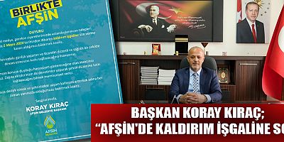 BAŞKAN KORAY KIRAÇ: HALKIMIZIN YAŞAM KALİTESİ ARTIRILACAK