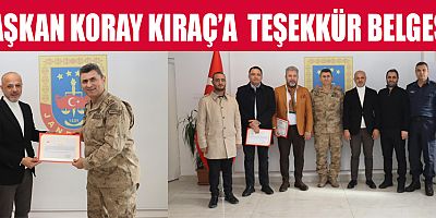 BAŞKAN KORAY KIRAÇ JANDARMA PERSONELİMİZE MİNNETTARIZ