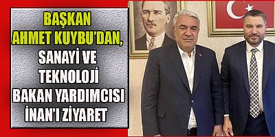 BAŞKAN KUYBU, BAKAN YARDIMCISI İNAN’A ESNAFIN TALEPLERİNİ İLETTİ