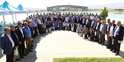 BAŞKAN MAHÇİÇEK EXPO ALANINDA MUHTARLARI AĞIRLADI