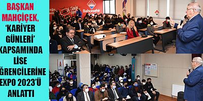 BAŞKAN MAHÇİÇEK, “GAYRET EDİP, ÇALIŞACAĞIZ VE ÜLKEMİZİ GÜZEL YERLERE GETİRECEĞİZ.”