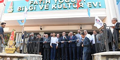 BAŞKAN MAHÇİÇEK’İN VEFA ÖRNEĞİ ‘FATİH YOĞURT BİLGİ VE KÜLTÜR EVİ’ HİZMETE AÇILDI