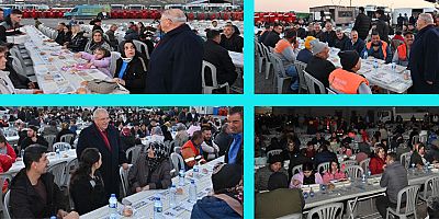 BAŞKAN MAHÇİÇEK, PERSONEL VE AİLELERİYLE İFTAR SOFRASINI PAYLAŞTI