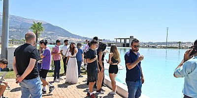 BAŞKAN MAHÇİÇEK, ROMANYA VE MAKEDONYALI ÖĞRENCİLERE EXPO 2023’Ü ANLATTI