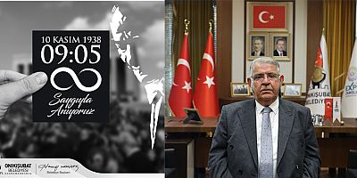 BAŞKAN MAHÇİÇEK’TEN ‘10 KASIM’ MESAJI