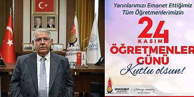 BAŞKAN MAHÇİÇEK’TEN 24 KASIM ÖĞRETMENLER GÜNÜ MESAJI