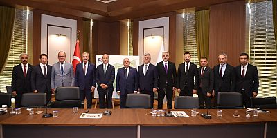 BAŞKAN MAHÇİÇEK’TEN CUMHUR İTTİFAKI’NIN PAYDAŞI MHP HEYETİNE EXPO 2023 SUNUMU