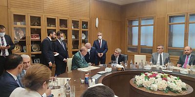 BAŞKAN MAHÇİÇEK’TEN CUMHURBAŞKANIMIZA EXPO 2023 SUNUMU YAPILDI