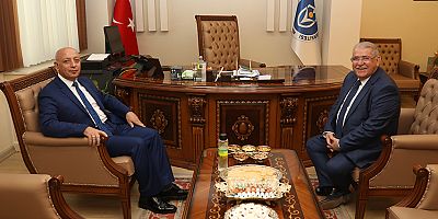 BAŞKAN MAHÇİÇEK’TEN, KİÜ REKTÖRÜ PROF. DR. BAKAN’A “HAYIRLI OLSUN” ZİYARETİ